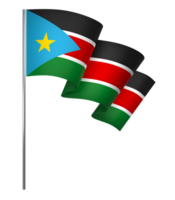 South Sudan flag element design national independence day banner ribbon png