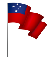 samoa bandiera elemento design nazionale indipendenza giorno bandiera nastro png