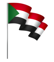 Sudan Flagge Element Design National Unabhängigkeit Tag Banner Band png