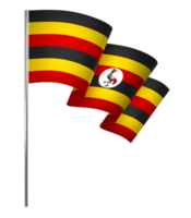 Uganda bandera elemento diseño nacional independencia día bandera cinta png
