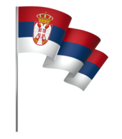 Serbia flag element design national independence day banner ribbon png