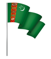 Turkmenistán bandera elemento diseño nacional independencia día bandera cinta png