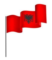 albania flagga element design nationell oberoende dag baner band png