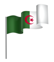 algeriet flagga element design nationell oberoende dag baner band png