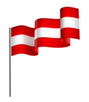 Austria flag element design national independence day banner ribbon png