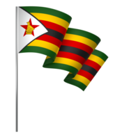 Zimbabue bandera elemento diseño nacional independencia día bandera cinta png