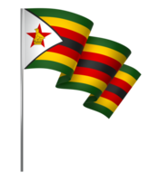 Zimbabwe bandiera elemento design nazionale indipendenza giorno bandiera nastro png