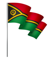 Vanuatu flag element design national independence day banner ribbon png