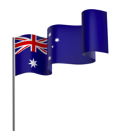Australien flagga element design nationell oberoende dag baner band png