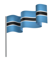 Botswana Flagge Element Design National Unabhängigkeit Tag Banner Band png