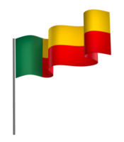 Benin flag element design national independence day banner ribbon png