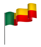 Benin vlag element ontwerp nationaal onafhankelijkheid dag banier lint PNG