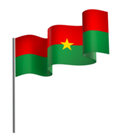 Burkina Faso Flagge Element Design National Unabhängigkeit Tag Banner Band png