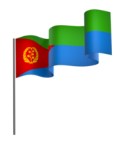 Eritrea flag element design national independence day banner ribbon png