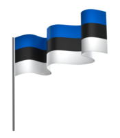 Estonia bandiera elemento design nazionale indipendenza giorno bandiera nastro png