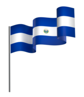 el Salvador Flagge Element Design National Unabhängigkeit Tag Banner Band png