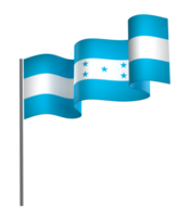 Honduras flag element design national independence day banner ribbon png