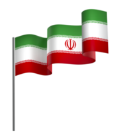 iran flagga element design nationell oberoende dag baner band png