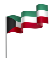 Kuwait bandeira elemento Projeto nacional independência dia bandeira fita png