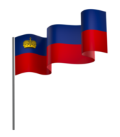 Liechtenstein flag element design national independence day banner ribbon png