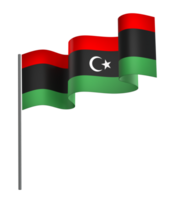 Libye drapeau élément conception nationale indépendance journée bannière ruban png