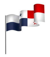 Panama drapeau élément conception nationale indépendance journée bannière ruban png