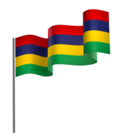 Mauritius Flagge Element Design National Unabhängigkeit Tag Banner Band png