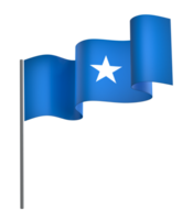 Somalia flag element design national independence day banner ribbon png