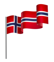 Norway flag element design national independence day banner ribbon png