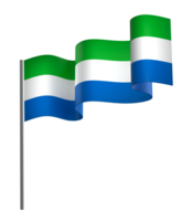 sierra leone flagga element design nationell oberoende dag baner band png