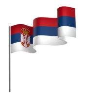 Serbia flag element design national independence day banner ribbon png