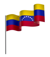 venezuela flagga element design nationell oberoende dag baner band png