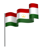 Tajikistan flag element design national independence day banner ribbon png