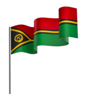 Vanuatu flag element design national independence day banner ribbon png
