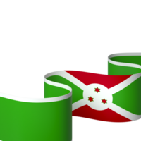 Burundi Flagge Element Design National Unabhängigkeit Tag Banner Band png