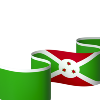 Burundi flag element design national independence day banner ribbon png