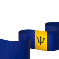 Barbados flag element design national independence day banner ribbon png