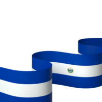 El Salvador flag element design national independence day banner ribbon png