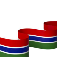 The Gambia flag element design national independence day banner ribbon png