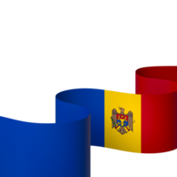 moldova bandiera elemento design nazionale indipendenza giorno bandiera nastro png