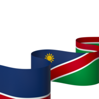 Namibia flag element design national independence day banner ribbon png