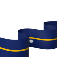 Nauru flag element design national independence day banner ribbon png