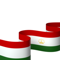 Tajikistan flag element design national independence day banner ribbon png