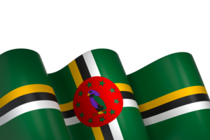 Dominica flag element design national independence day banner ribbon png