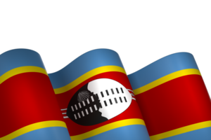 Eswatini flag element design national independence day banner ribbon png