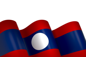Laos bandeira elemento Projeto nacional independência dia bandeira fita png