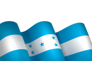 Honduras flag element design national independence day banner ribbon png