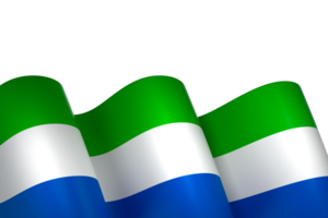 Sierra Leone flag element design national independence day banner ribbon png