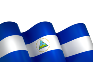nicaragua flagga element design nationell oberoende dag baner band png
