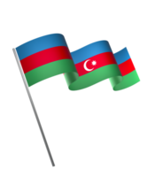 azerbaiyán bandera elemento diseño nacional independencia día bandera cinta png